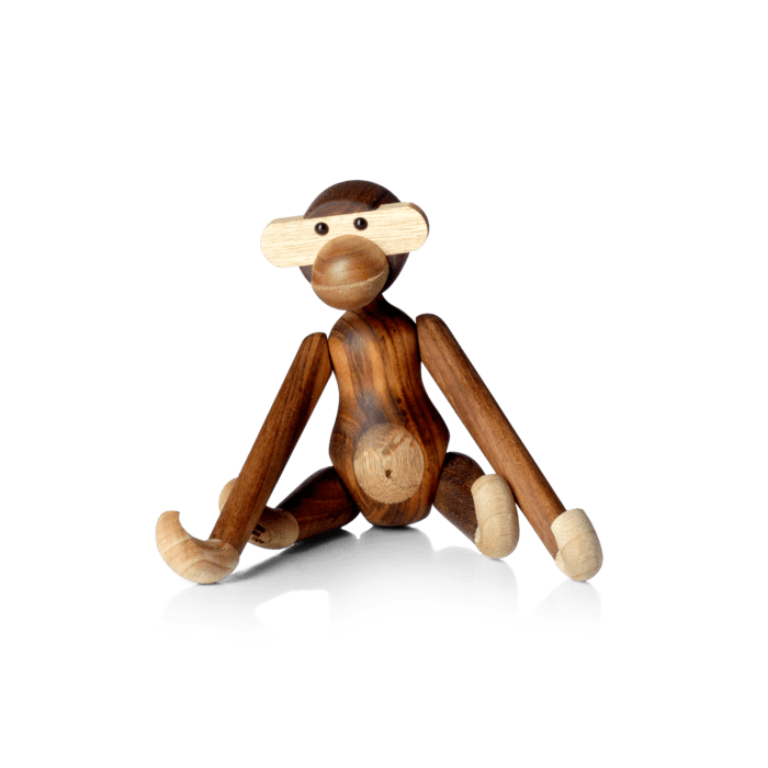 Kay Bojesen Monkey, Teak/Limba - Small, H: 7.3