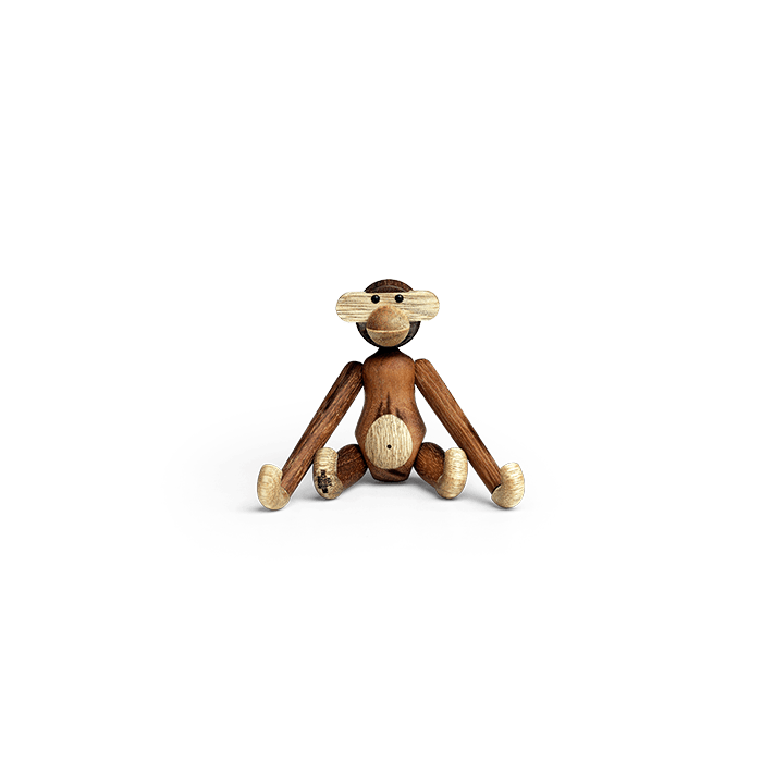 Kay Bojesen Monkey, Teak/Limba - Mini, H: 3.7