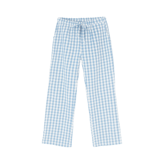 JUNA Bæk&Bølge Barbara Lounge Pants - White/Light Blue, S/M