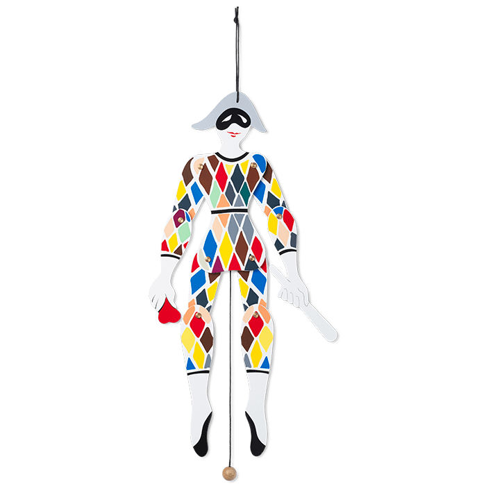 Kay Bojesen Babies - Harlequin Jumping Jack, Multi, H: 20.1