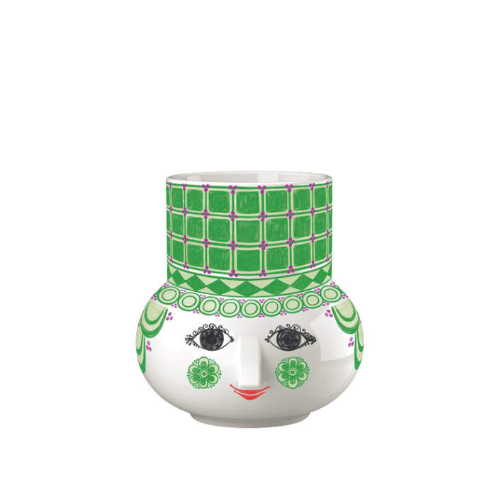 Bjørn Wiinblad Olga Candle Holder - Green, H: 4.7