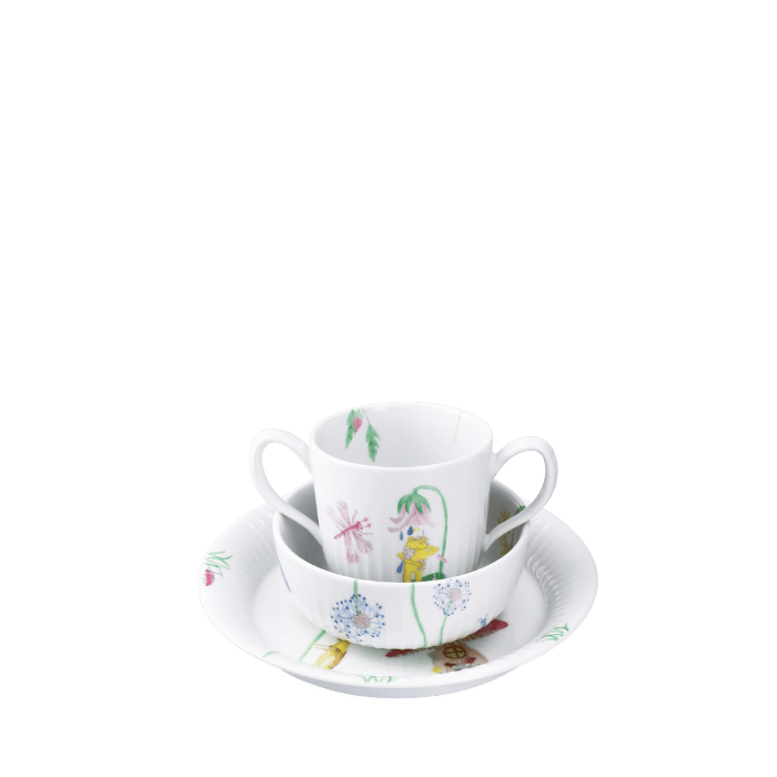 Kähler Hammershøi Kids - Set of Mug, Plate, and Bowl