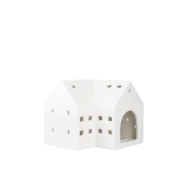 Kähler Urbania Lighthouses - Barn, White, H: 4.1