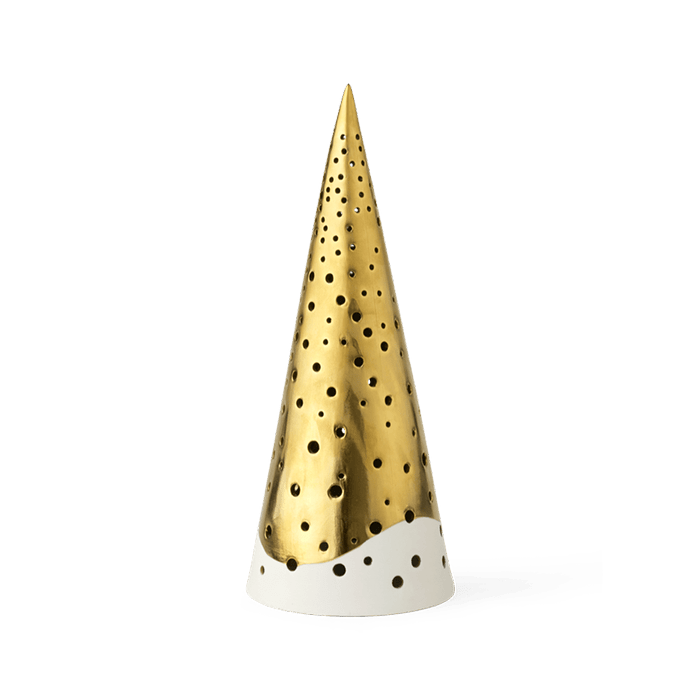 Kahler Nobili - Tealight Holder High, Gold, H: 10.0