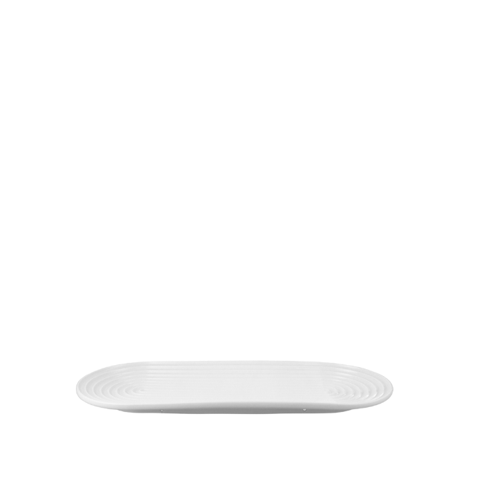 Lyngby Porcelæn Lyngby Tura - Oval Serving Dish, White, W: 13.4