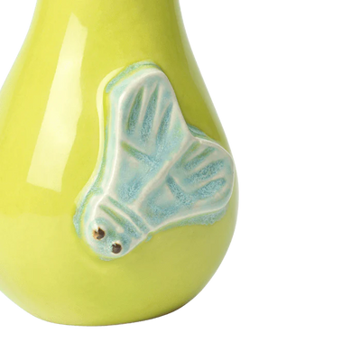 Kähler Poppery Pear with Butterfly Green/Mint