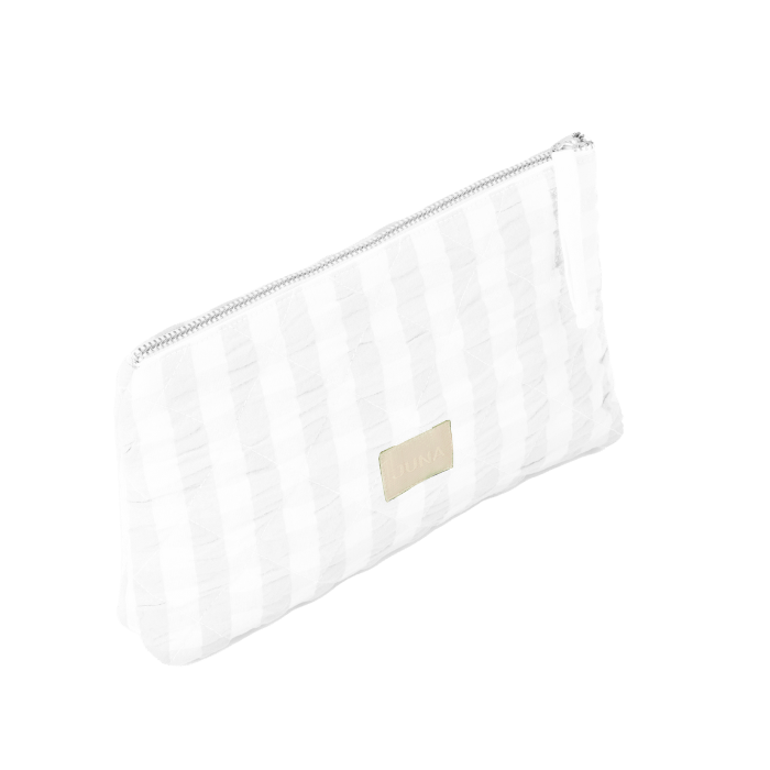 JUNA Bags - Nola Makeup Bag, White/White, W: 9.1