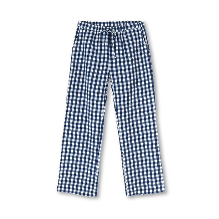 JUNA Bæk&Bølge Barbara Lounge Pants - Dark Blue/White, S/M
