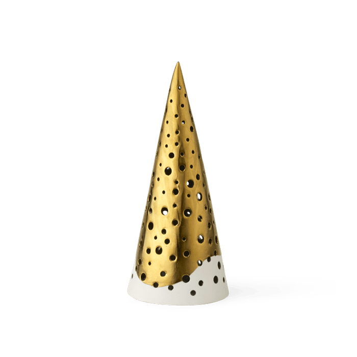 Kahler Nobili - Tealight Holder High, Gold, H: 7.5