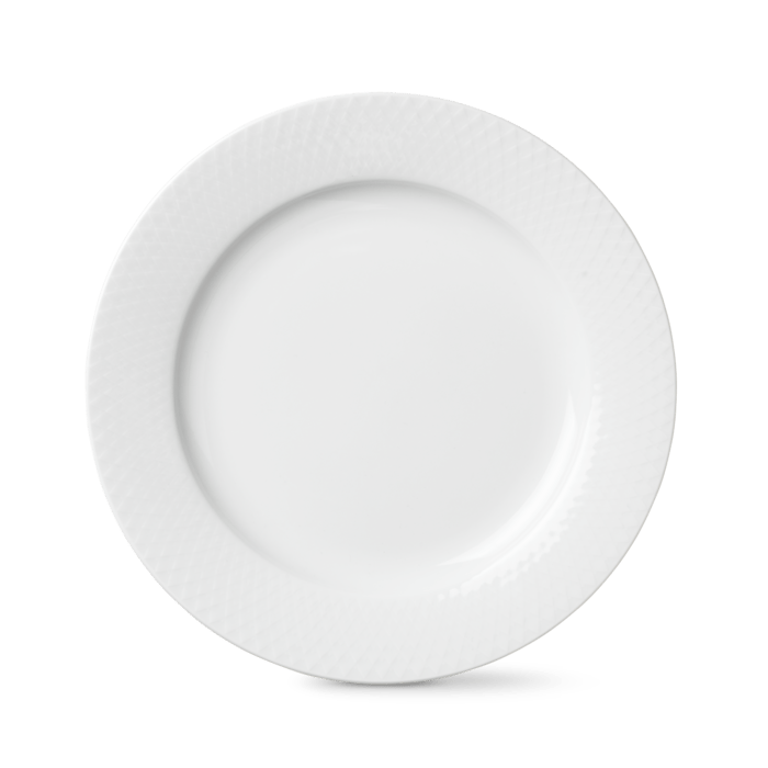 Lyngby Porcelain Rhombe Plates - Ø: 9.1