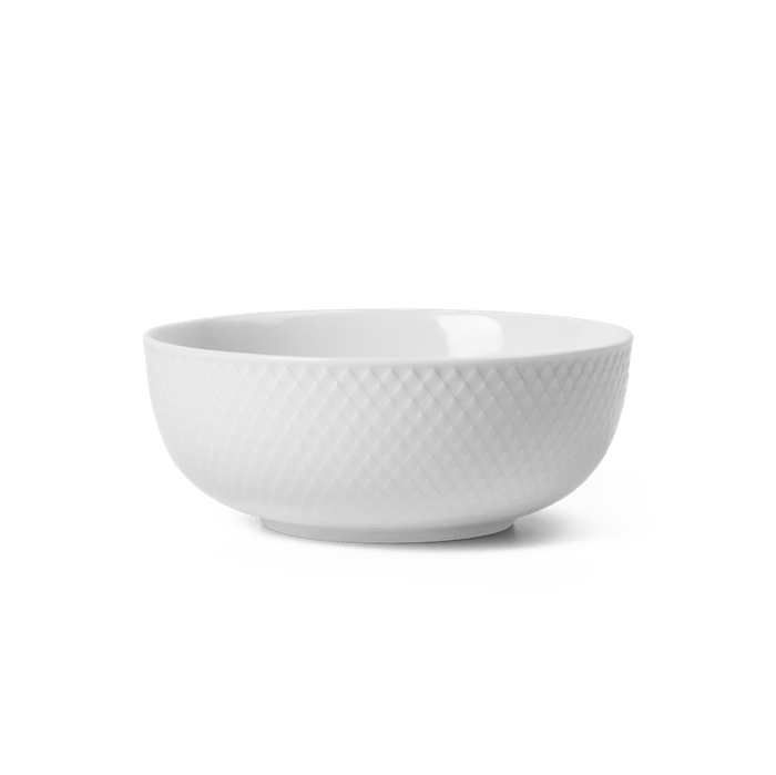 Lyngby Porcelain Rhombe Bowl - White, Ø: 6.1