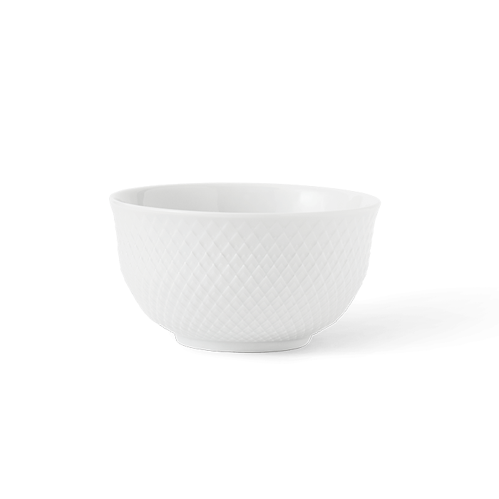 Lyngby Porcelain Rhombe Bowl - White, Ø: 5.1