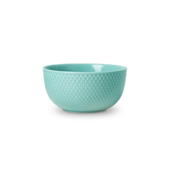 Lyngby Porcelain Rhombe Color Bowls - Aqua, Ø: 5.1