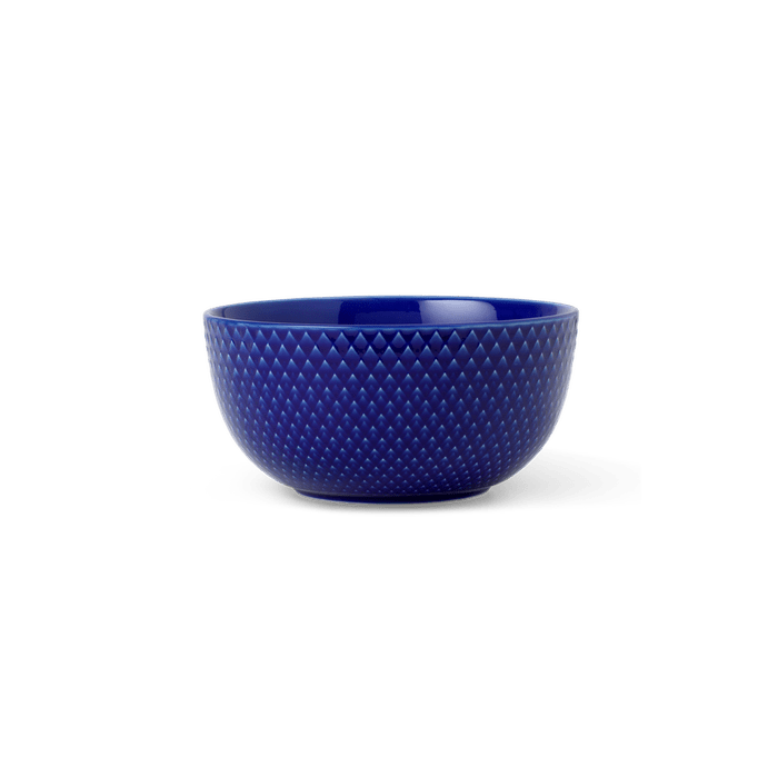 Lyngby Porcelain Rhombe Color Bowls - Dark Blue, Ø: 5.1
