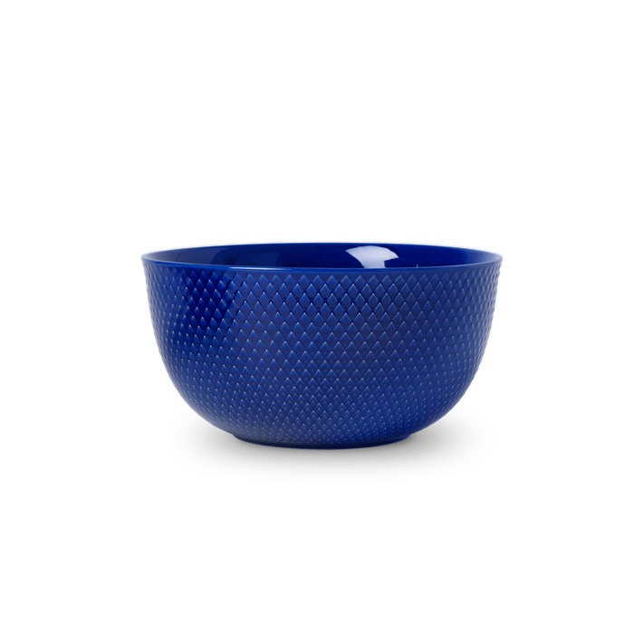 Lyngby Porcelain Rhombe Color Bowls - Dark Blue, Ø: 8.7
