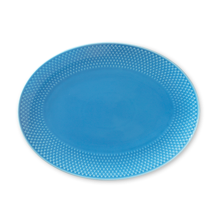 Lyngby Porcelæn Rhombe Color Serveware - Serving Dish, Blue, W: 11.2