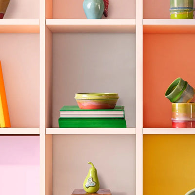 Kähler Poppery Bowl Dia  6.3in  Mint/Apple Green/Pink