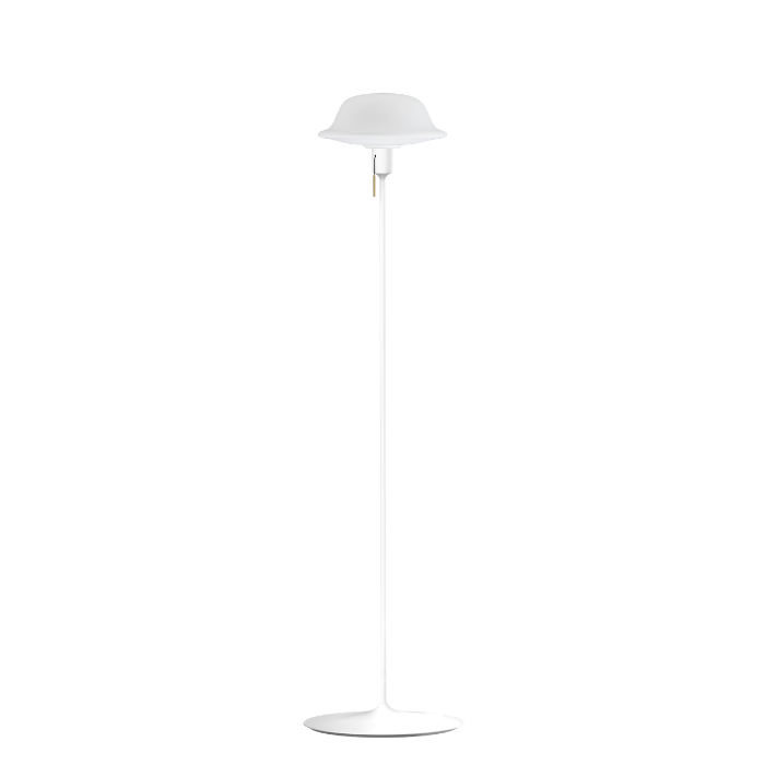 UMAGE Butler Santé Floor Lamp, White - with White Base