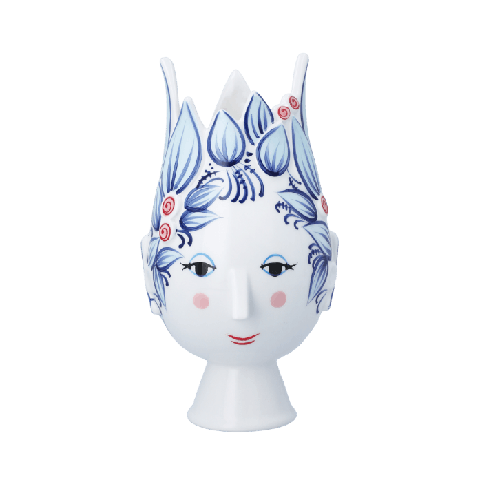 Bjørn Wiinblad Titania - Vase, Blue, H: 9.8