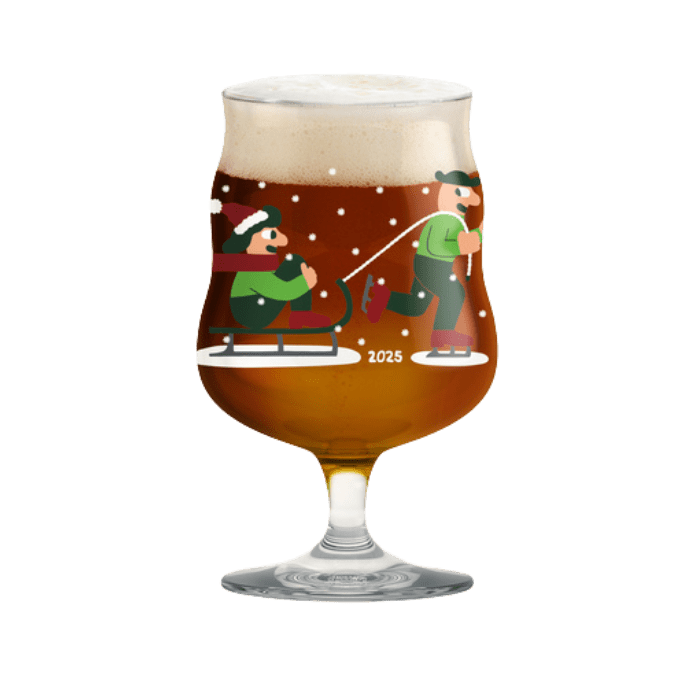 Holmegaard x Mikkeller Beer Glasses - Christmas Glass, 2025, V: 13.5 oz
