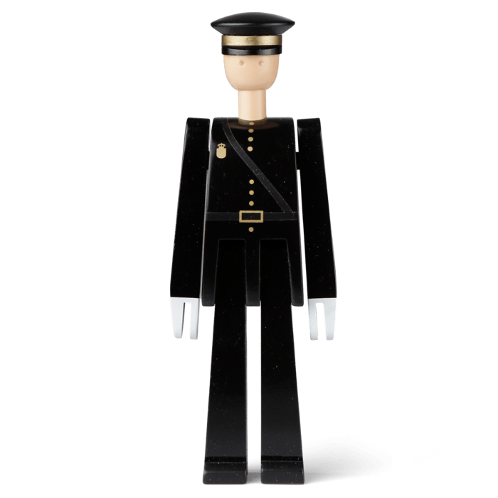 Kay Bojesen Figurines - Police Officer, Black, H: 7.9