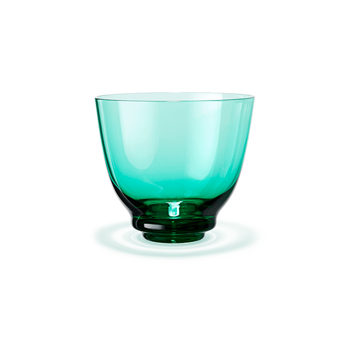 Holmegaard Flow - Tumbler, Emerald, V: 11.8 oz