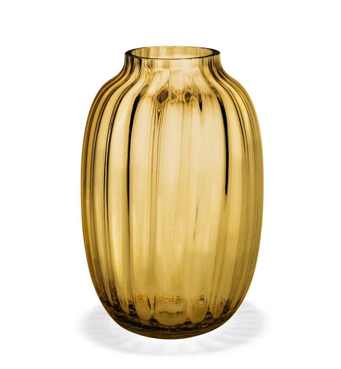 Holmegaard Primula - Vase, Amber, H: 10.0