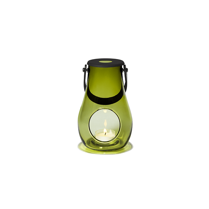 Holmegaard Design with Light - Lantern, Olive Green, H: 6.5