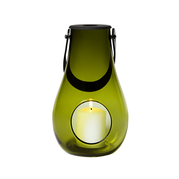 Holmegaard Design with Light - Lantern, Olive Green, H: 9.8