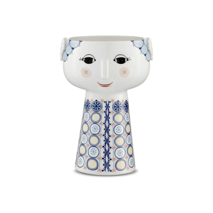 Bjørn Wiinblad Eva - Vase, Dark Blue, H: 7.3