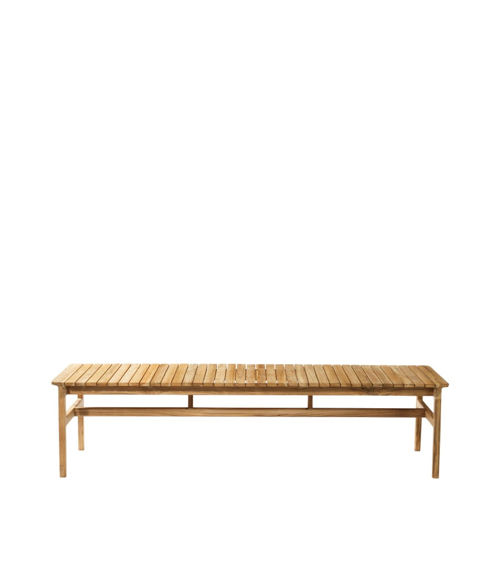 FDB Møbler M10 - Sammen - 3 Pers. Garden Bench No. Backrest Teak Solid Nature Oiled by Thomas E. Alken