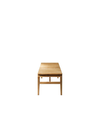 FDB Møbler M10 - Sammen - 3 Pers. Garden Bench No. Backrest Teak Solid Nature Oiled by Thomas E. Alken