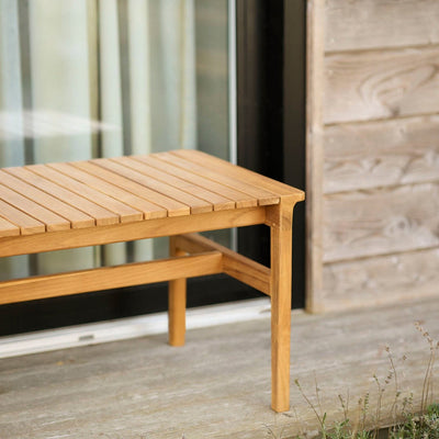 FDB Møbler M10 - Sammen - 3 Pers. Garden Bench No. Backrest Teak Solid Nature Oiled by Thomas E. Alken