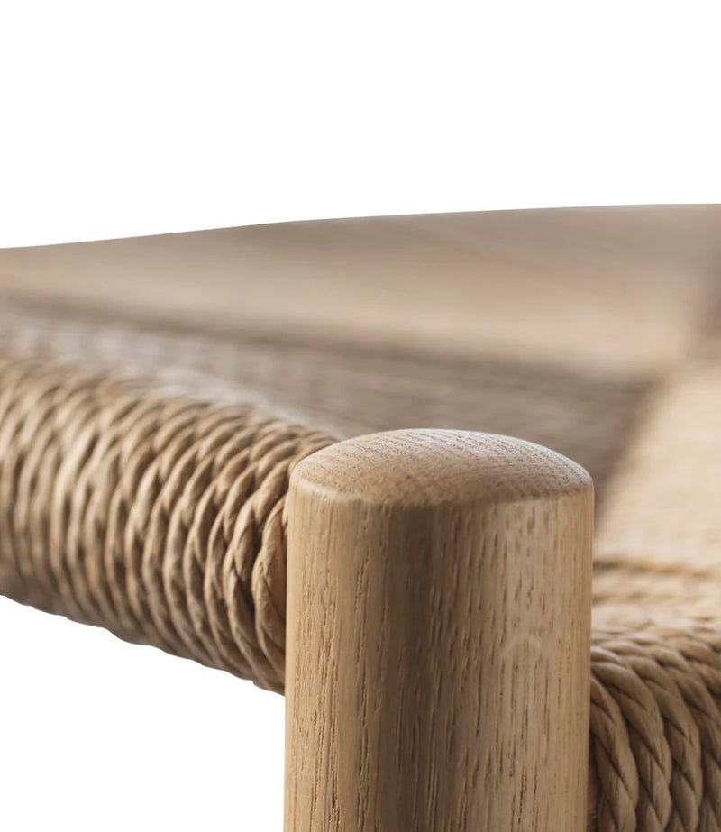 FDB Møbler J164B - Bar Stool - Squared - Nordic Swan Ecolabel Oak Nature Lacquered Water-Based Nature by Jørgen Bækmark