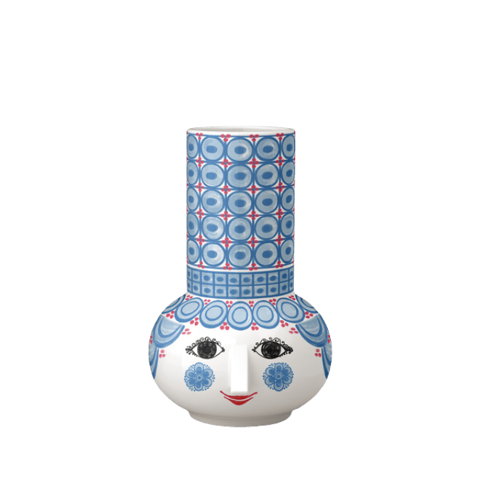 Bjørn Wiinblad Olga Candle Holder - Light Blue, H: 5.5