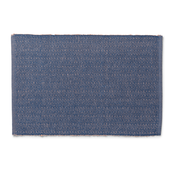 Lyngby Porcelæn Herringbone Place Mat - Blue, W: 16.9