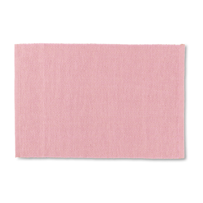 Lyngby Porcelæn Herringbone Place Mat - Rose, W: 16.9