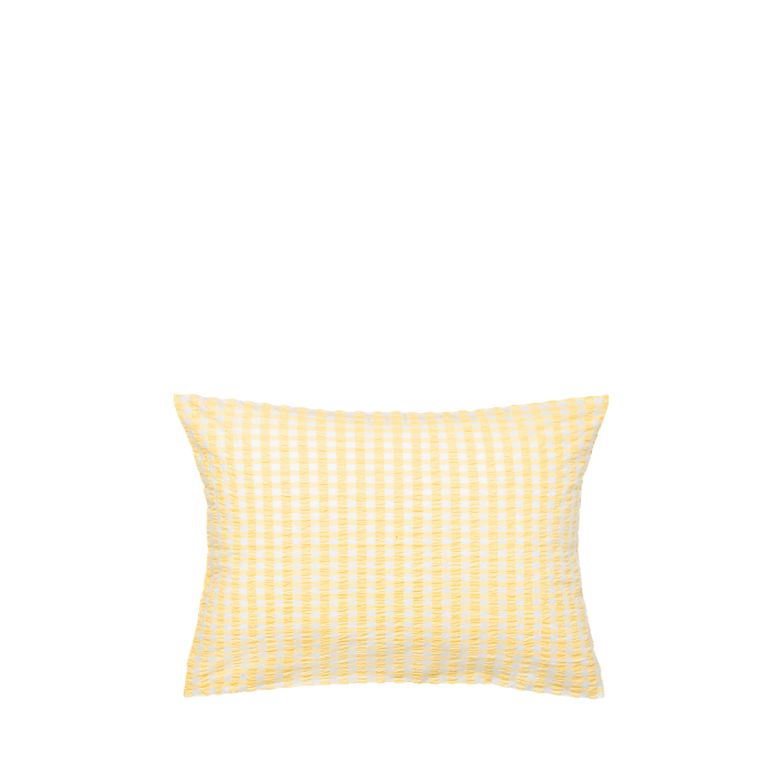 JUNA Bæk&Bølge Duvet Cover Sets - Pillowcase King, Yellow/White, 2 pcs