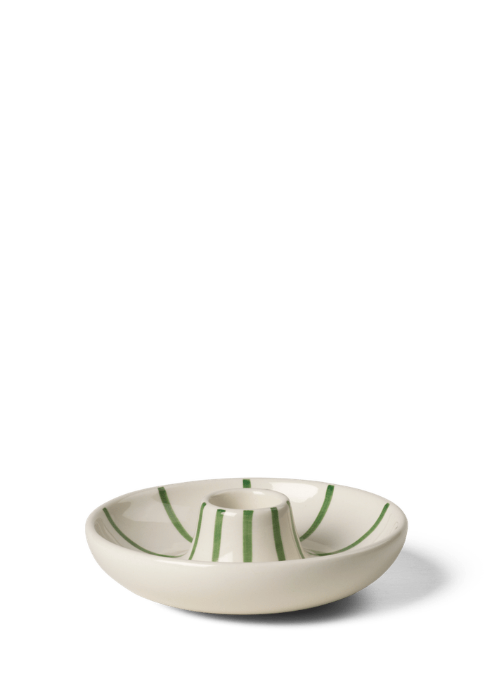 Kahler Signature - Candle Holder, Green, H: 1.4