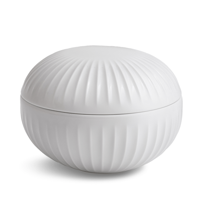 Kahler Hammershoi Serveware - Bonbonnière, White, H: 3.3