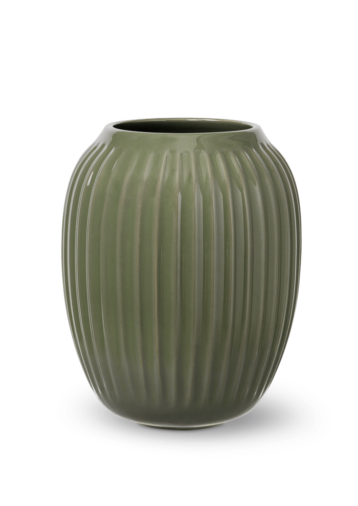 Kähler Hammershøi Vase, Dark Green - 8.3 inches