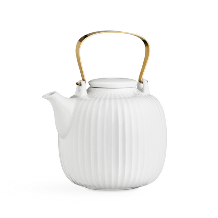 Kahler Hammershoi Serveware - Teapot, White, V: 40.6 oz