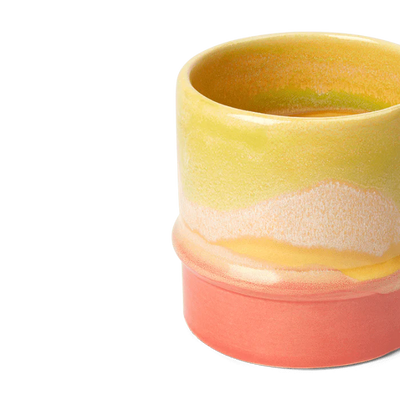 Kähler Poppery Mug 12.2 oz Pink/Mint/Yellow