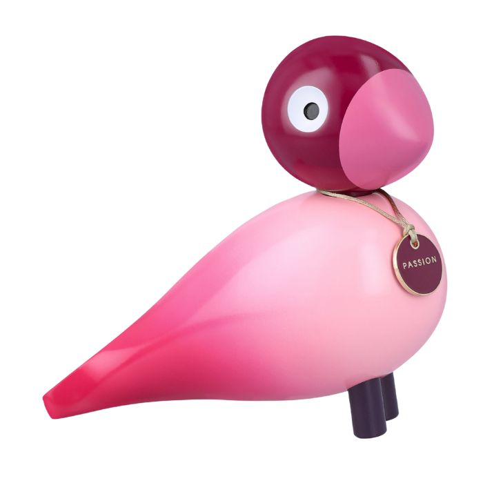 Kay Bojesen Birds - Story Bird Passion, Pink, H: 6.1
