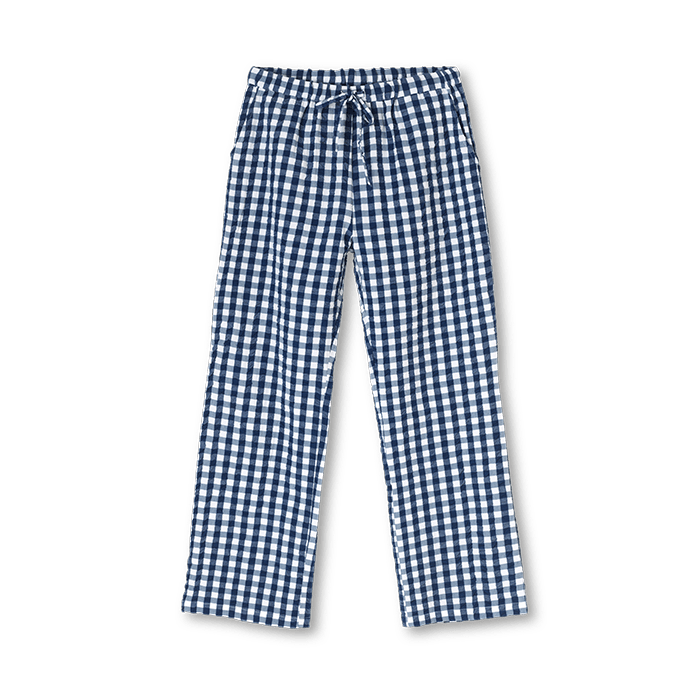 JUNA Bæk&Bølge Barbara Lounge Pants - Dark Blue/White, M/L