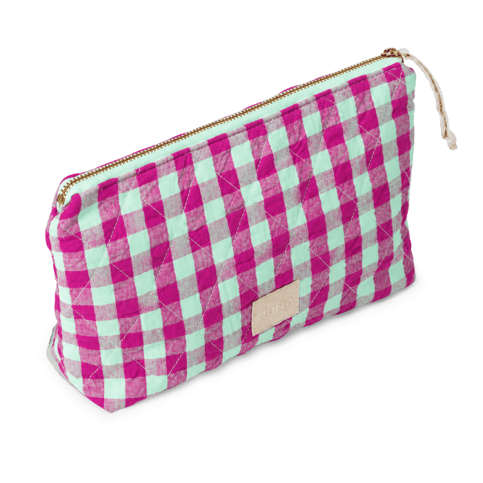 JUNA Bags - Karla Toiletry Bag, Fuchsia/Mint, W: 11.8