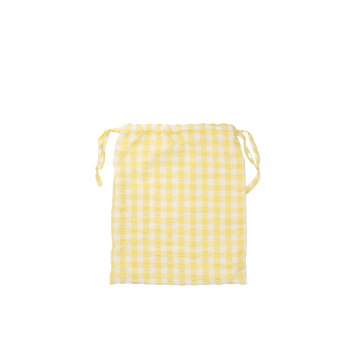 JUNA Bags - Bag for Pajamas Set, Yellow/White