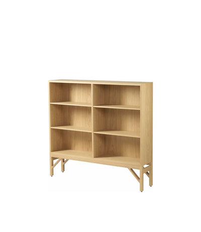 FDB Møbler A152 - Shelving unit Oak Nature Lacquered 44.7 x 48 x 10.2 in by Børge Mogensen