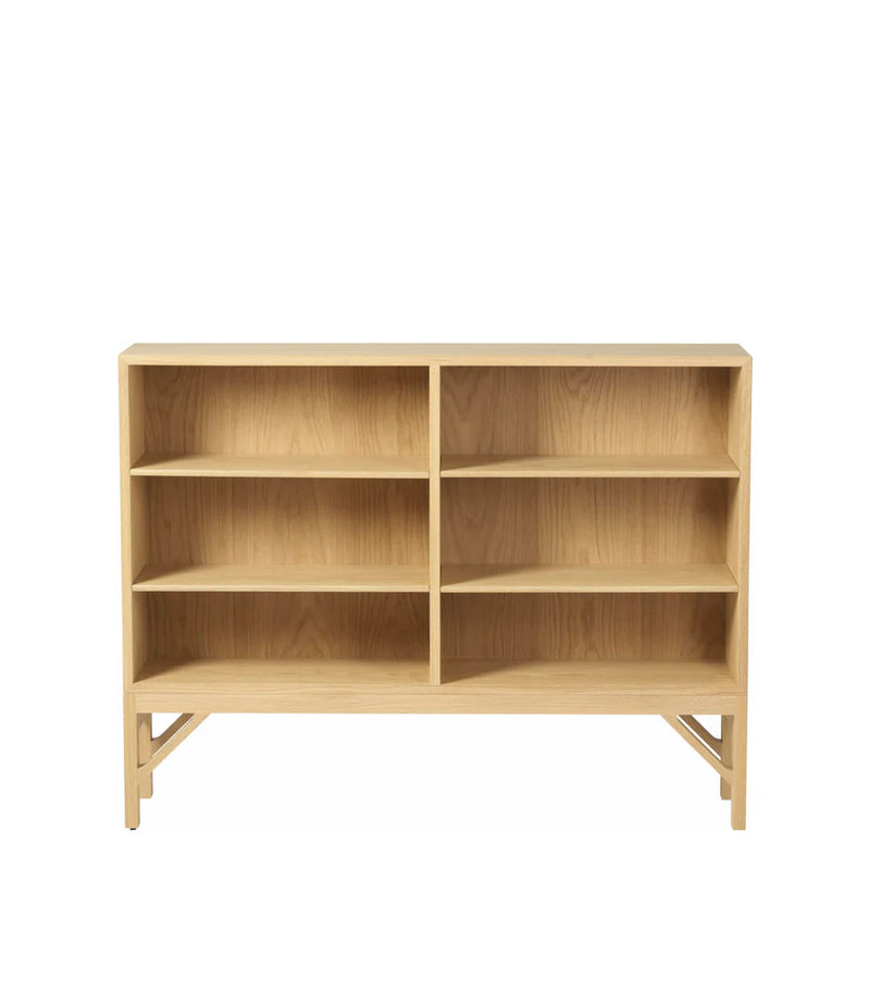 FDB Møbler A153 - Shelving unit Oak Nature Lacquered 36.8 x 48 x 10.2 in by Børge Mogensen