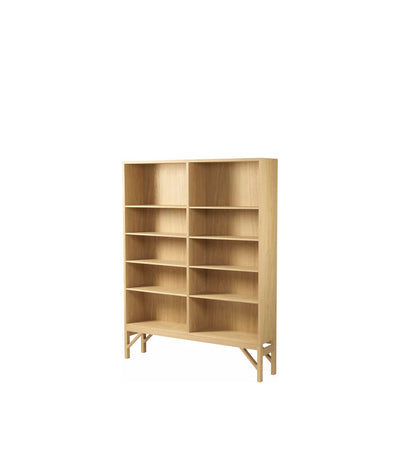 FDB Møbler A154 - Shelving unit Oak Nature Lacquered 63 x 48 x 10.2 in by Børge Mogensen